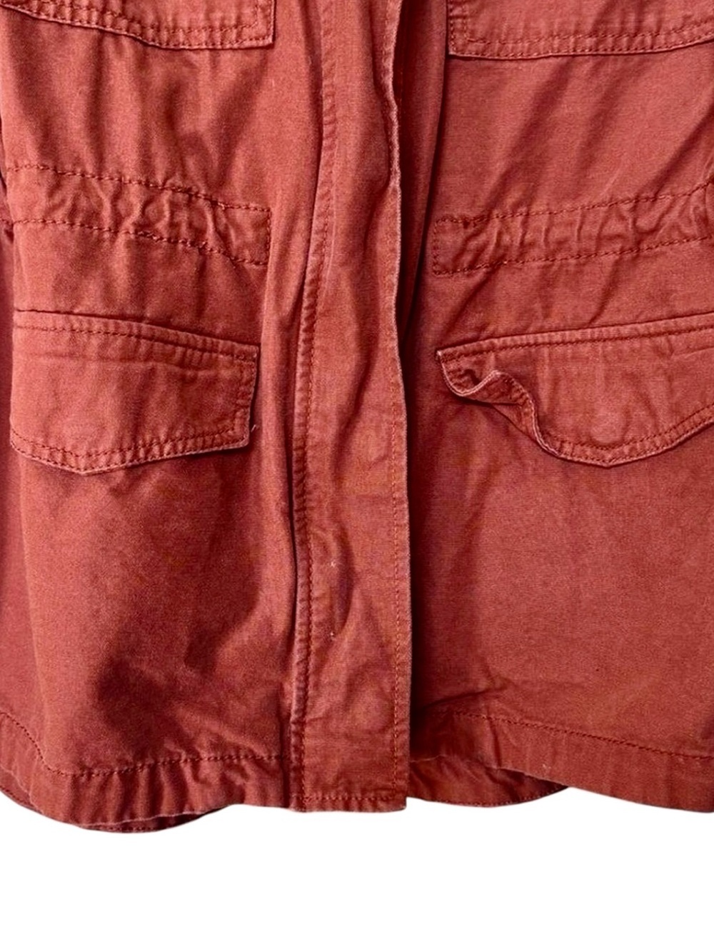 Universal Thread Women's Utility Jacket, Rust Red Brown, Excellent Condition - Picture 7 of 9